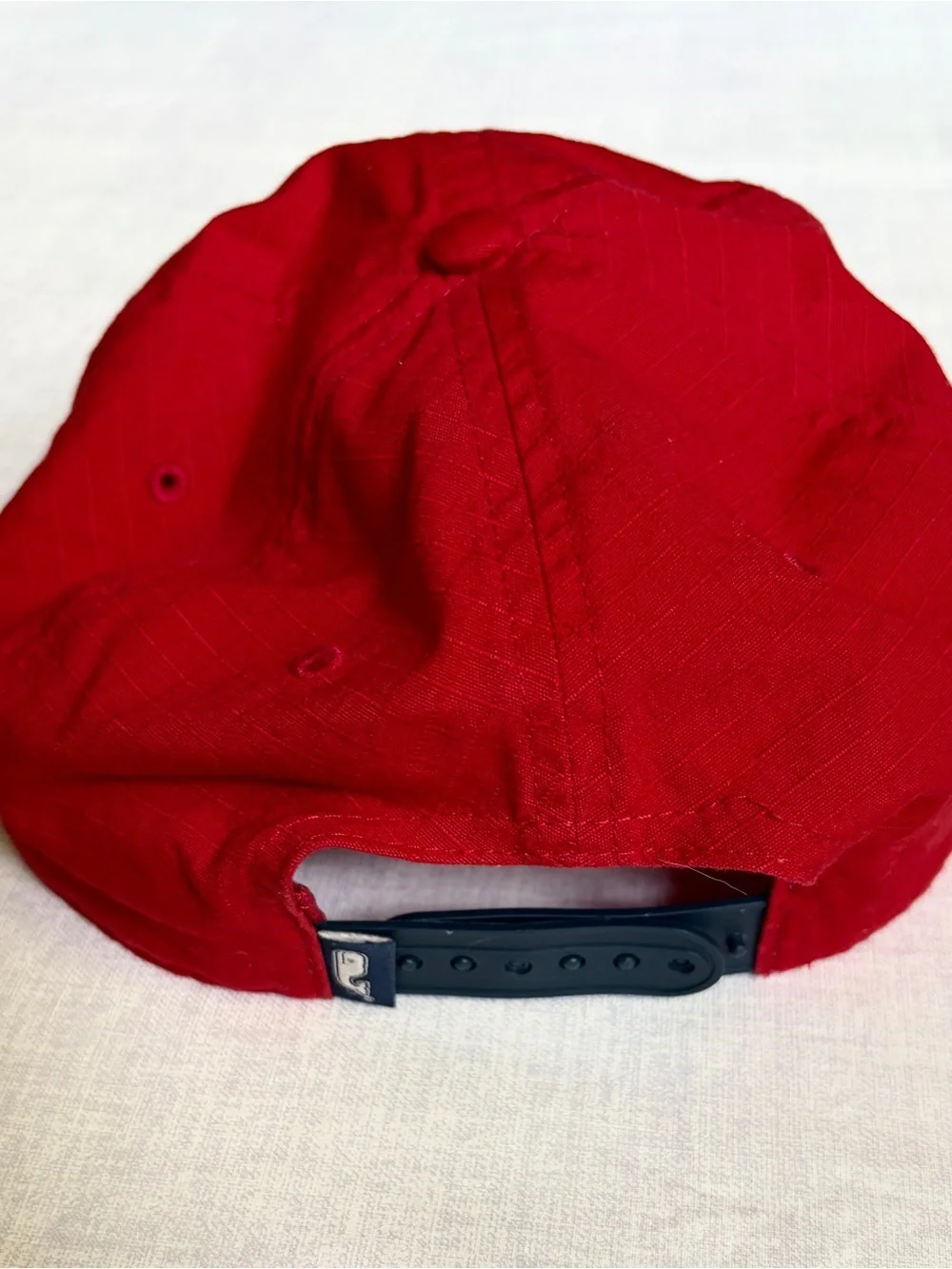 Vineyard Vines Kids Red Cap with White Rope Trim
